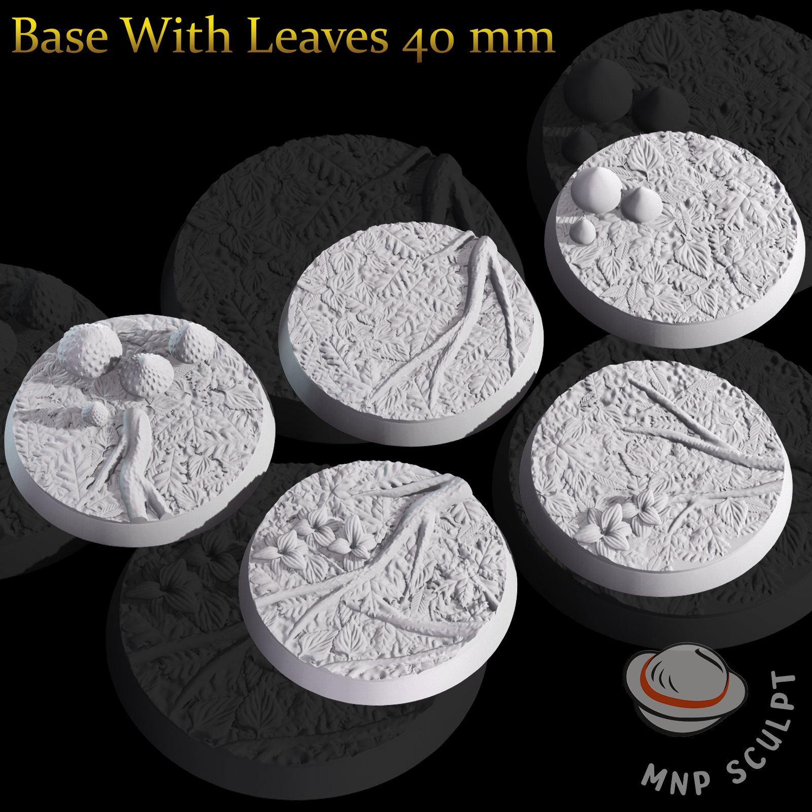 Base With Leaves 40 mm